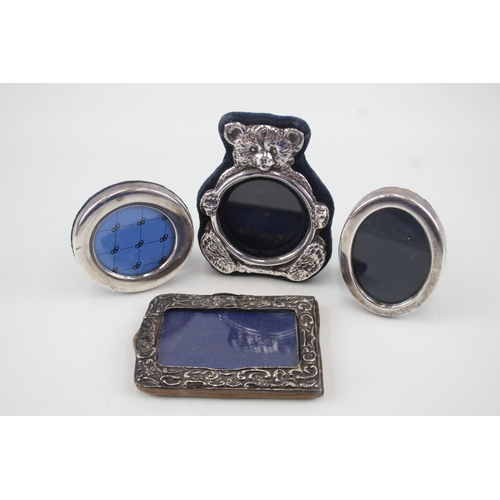 44 - 4 x .925 sterling photograph frames