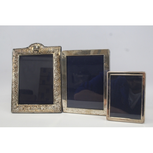 49 - 3 x .925 sterling photograph frames