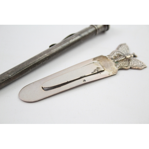 53 - .925 sterling lifelong pencil & .925 sterling bookmarks