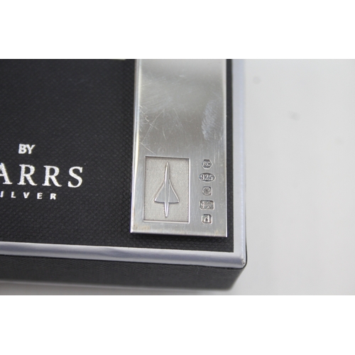 55 - .925 sterling CONCORDE gents money clip boxed