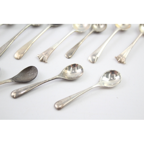 64 - 12 x .925 sterling condiment spoons