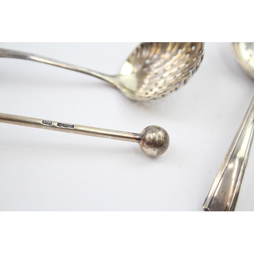 66 - 3 x .925 sterling sifter spoons / strainers