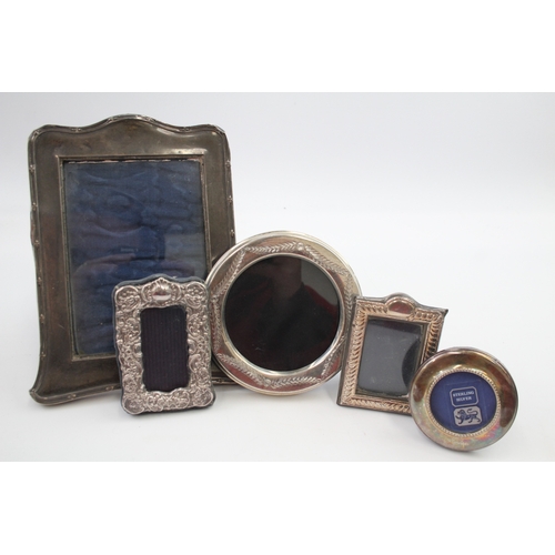 75 - 5 x .925 sterling photograph frames