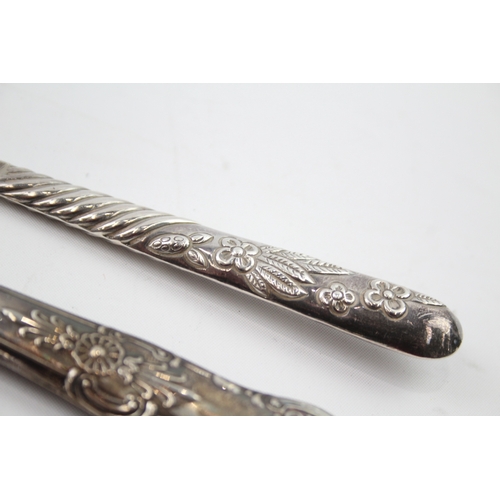 76 - 2 x .925 sterling letter openers inc victorian