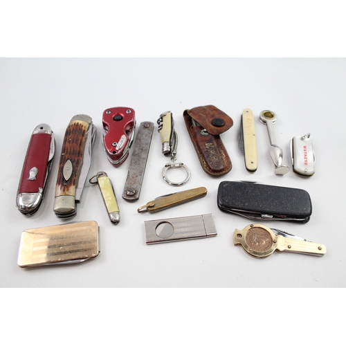 442 - 15 x Vintage Assorted Pocket KNIVES