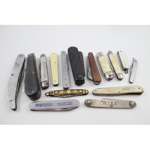 443 - 15 x Vintage Assorted Pocket KNIVES