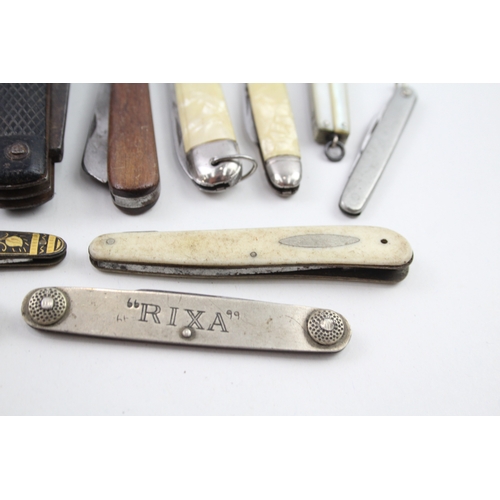 443 - 15 x Vintage Assorted Pocket KNIVES