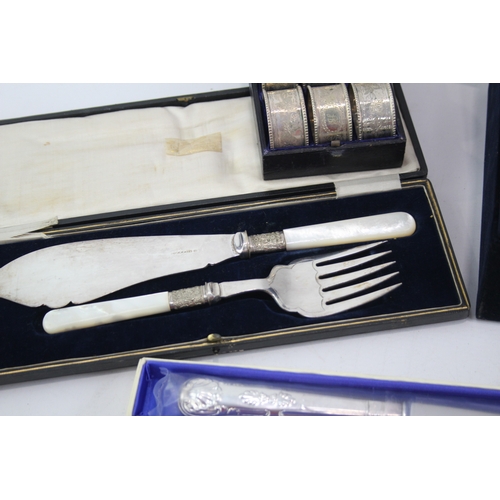 446 - Cutlery / Dining Sets Mother of Pearl EP Etc