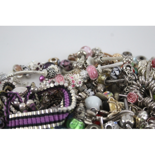 228 - 2.1kg assorted fashion charms and bracelets