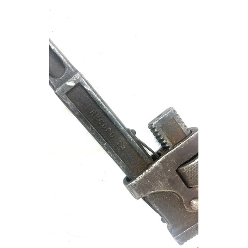 86 - Record adjustable spanner bahco and a wrench