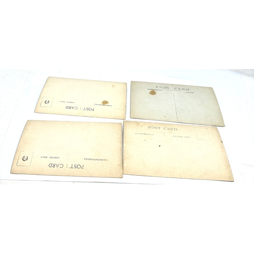 435 - 4 ww1 real photo military hospital wounded soldiers postcards