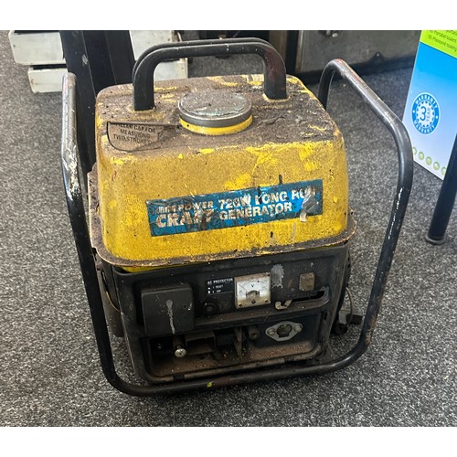 291 - power craft petrol generator, untested