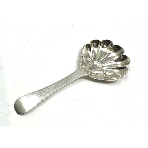 12 - Antique silver tea caddy spoon