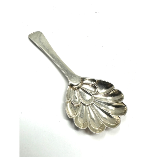 12 - Antique silver tea caddy spoon