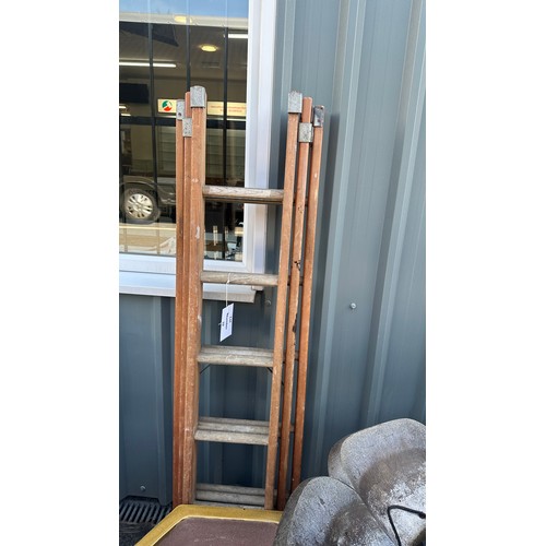 32 - Triple wooden loft ladders 65 inches tall (each section)