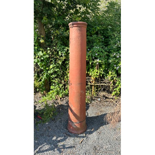 94 - Tall terracotta chimney pot overall height 69 inches