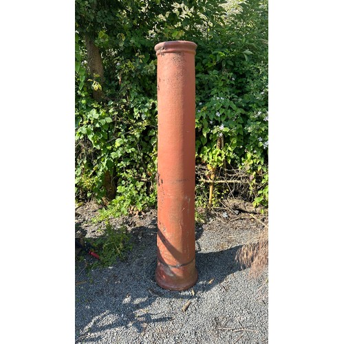 94 - Tall terracotta chimney pot overall height 69 inches
