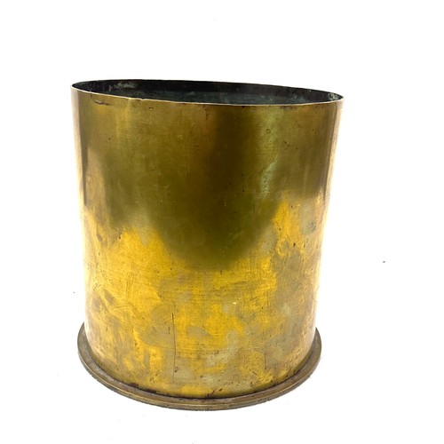 2 - Large piece of trench art measures approx 9 inches tall by 9 inches diameter