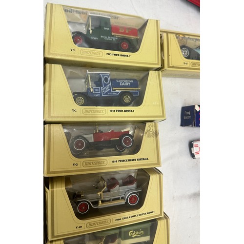 38 - Selection of vintage original boxed toy cars to include Corgi and Matchbox