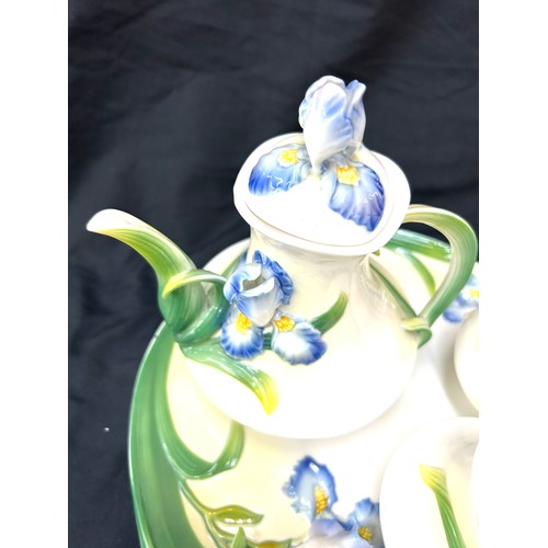 558 - Graff Vintage Porcelain Collectable Set to include tea pot, sugar bowl, milk jug and serving tray