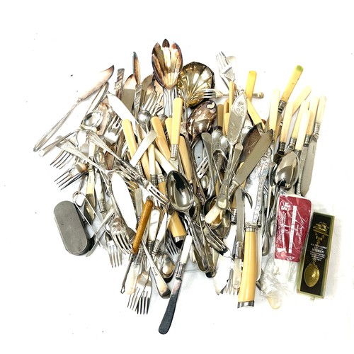 22 - Large selection of silver plated cutlery