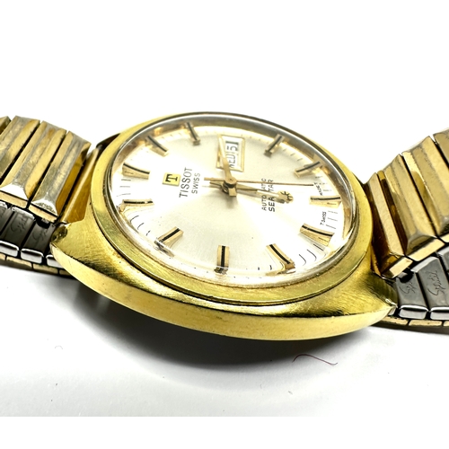 434 - Vintage Tissot automatic seastar gents wristwatch the watch is ticking presentation back