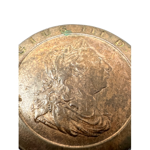 484 - A stunning high grade example of the iconic George III 1797 Cartwheel copper 2 Pence Coin.weight 58g... 