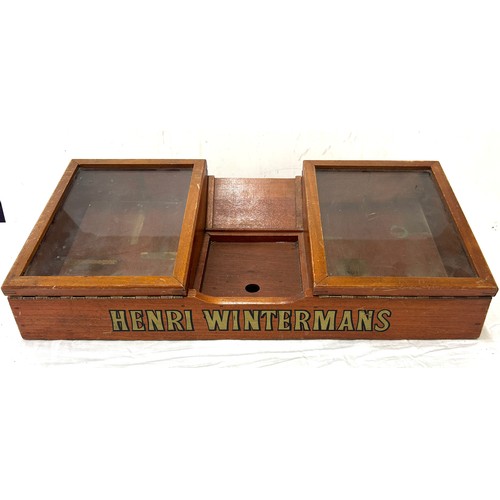 264 - Vintage Henri Wintermans display counter measures approx 23 inches wide by 11 deep and 6.5 tall