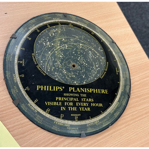 19 - Vintage Philips Planisphere for use in Britain and Ireland, Northern Europe, Northern USA and Canada... 