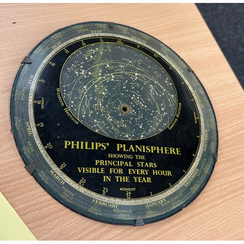 19 - Vintage Philips Planisphere for use in Britain and Ireland, Northern Europe, Northern USA and Canada... 