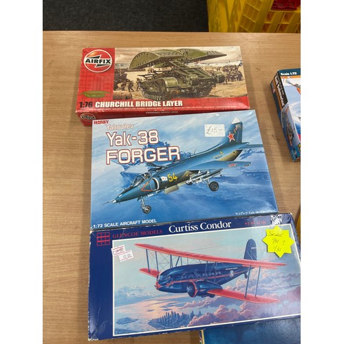 25 - Selection of Boxed models includes Curtis Condor, Yak-38, AT-11 etc