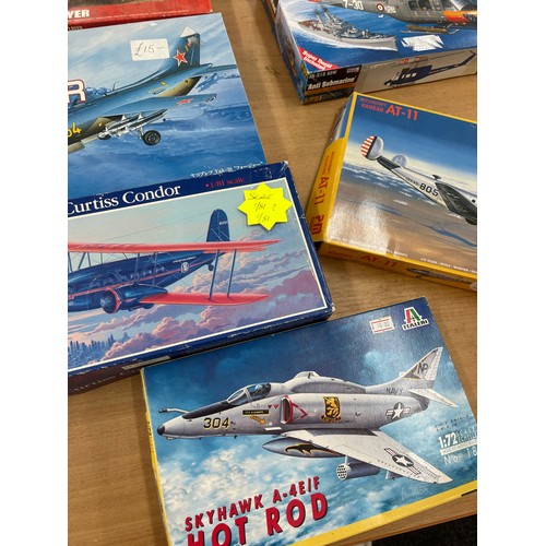 25 - Selection of Boxed models includes Curtis Condor, Yak-38, AT-11 etc