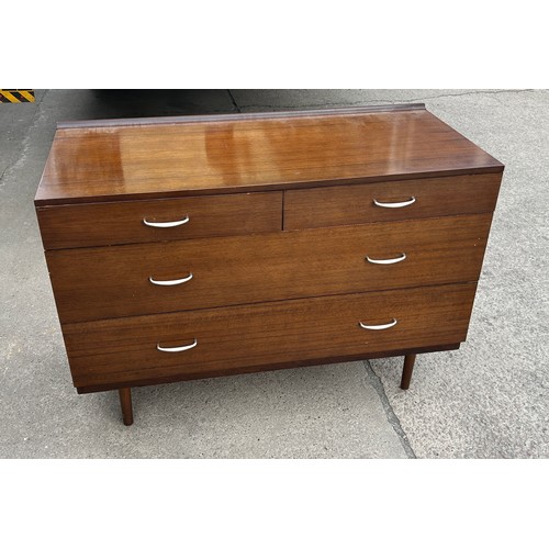 380 - Mid century two over two Stag chest of drawers measures approx 29 inches tall, 40 wide and 18 deep