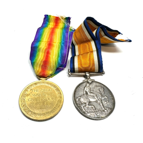 405 - ww1 medal pair to 37435pte c.m.ashwell s.lan.r