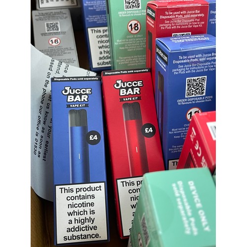 41 - Selection of 23 Jucce bar vape kits, disposable pods sold separately