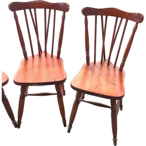 370 - set of four chairs and a table