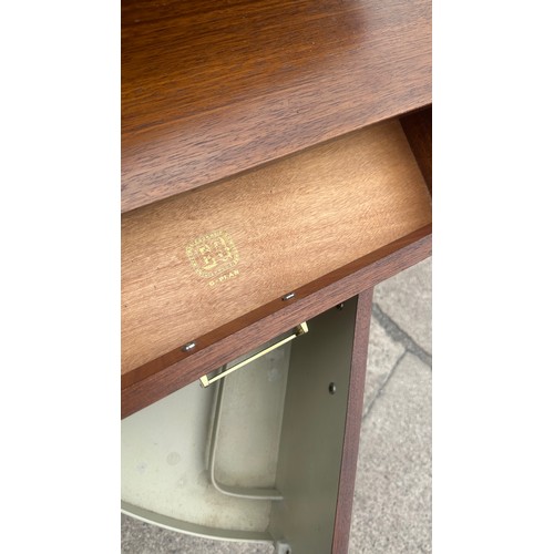 388 - Mid century G Plan teak dressing table with mirror measures approx with mirror 48 inches tall, 63 wi... 