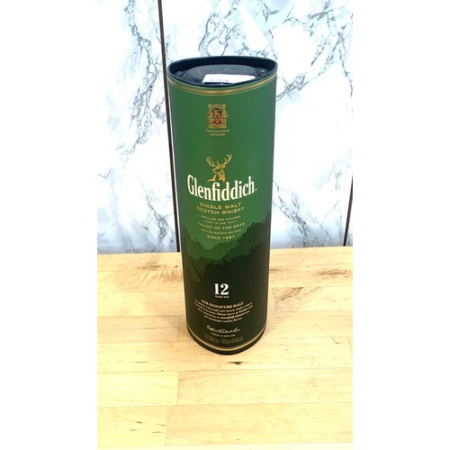 573 - Glenfiddich whisky 12 years old 40% volume 350ml