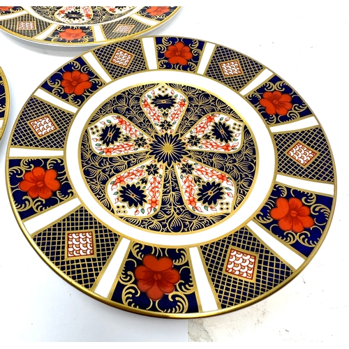 500 - 3 Royal Crown Derby Imari Pattern 1128  Side Plates each measure 6.25 ins 1st quality