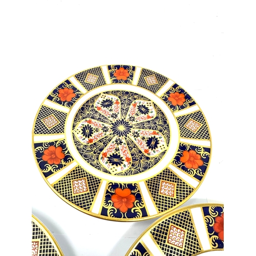 500 - 3 Royal Crown Derby Imari Pattern 1128  Side Plates each measure 6.25 ins 1st quality