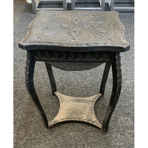 213 - Antique carved oak table