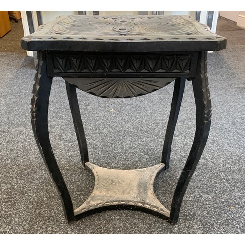 213 - Antique carved oak table