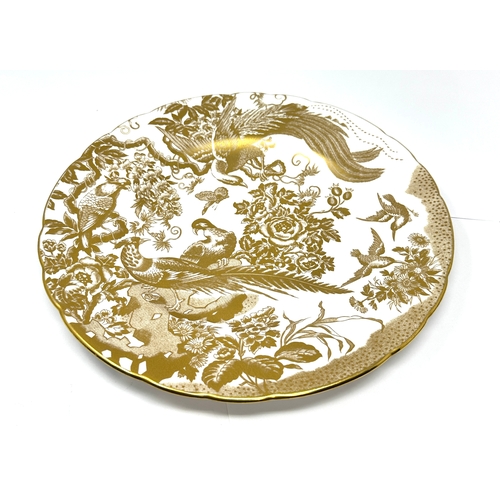 505 - Royal Crown Derby Gold Aves 26.5 cm Dinner Plate