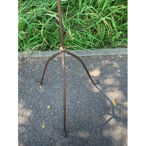 215 - Tall copper planter height approximately Height 42 inches, Depth 11 inches