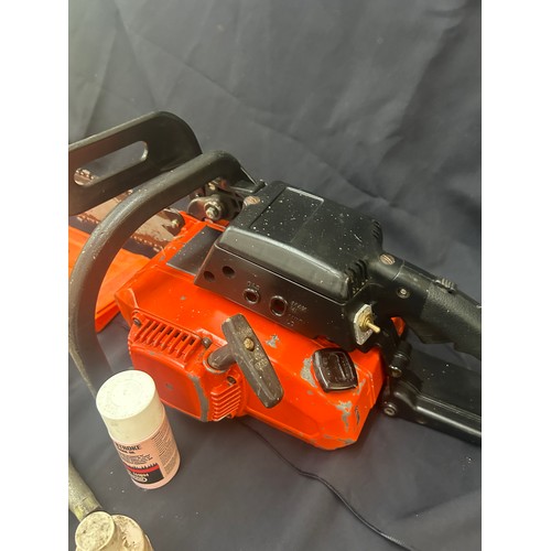 351 - Petrol chainsaw and accessories in working order