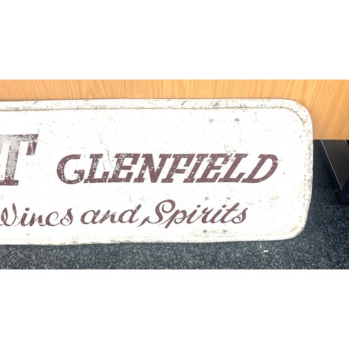 44 - J.H Bent Glenfield Groceries, Wines and Spirits measures approx  15.5 inches tall by 50 wide