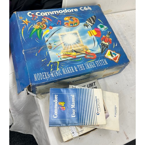 97 - Boxed Commodore C64 with power lead, manual, boxed 1530 Datassette unit model C2N, both pieces untes... 