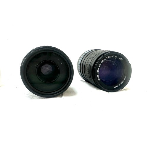 82 - Canon EF 75-300mm F/4.0-5.6 III EF Zoom Lens, Sigma zoom lens 100-300mm 1:4.5-6.7 DL , both untested