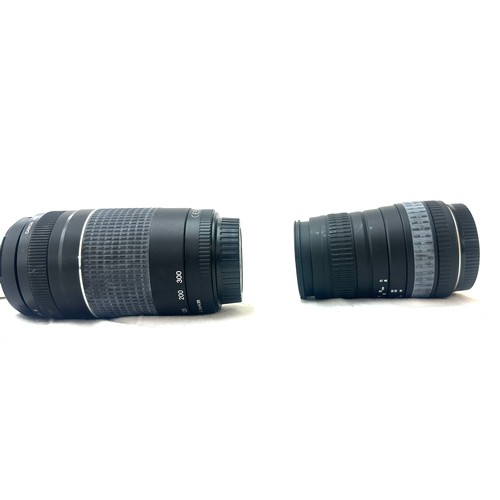 82 - Canon EF 75-300mm F/4.0-5.6 III EF Zoom Lens, Sigma zoom lens 100-300mm 1:4.5-6.7 DL , both untested