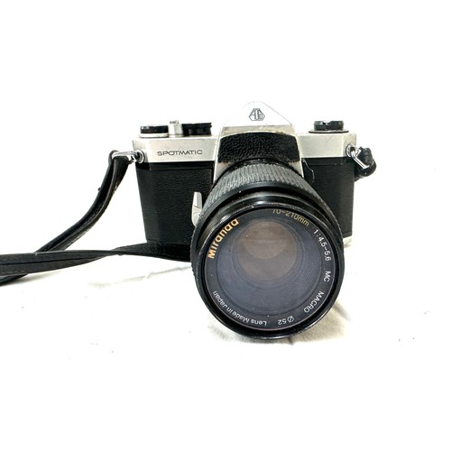 83 - Spotmatic SP camera with s Miranda 70-120mm 1:4.5-5.6 lens, both untested